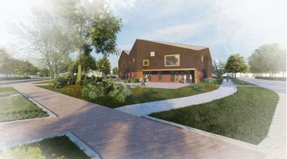 Visualisatie van Cultuurhuis De Klameare in Workum